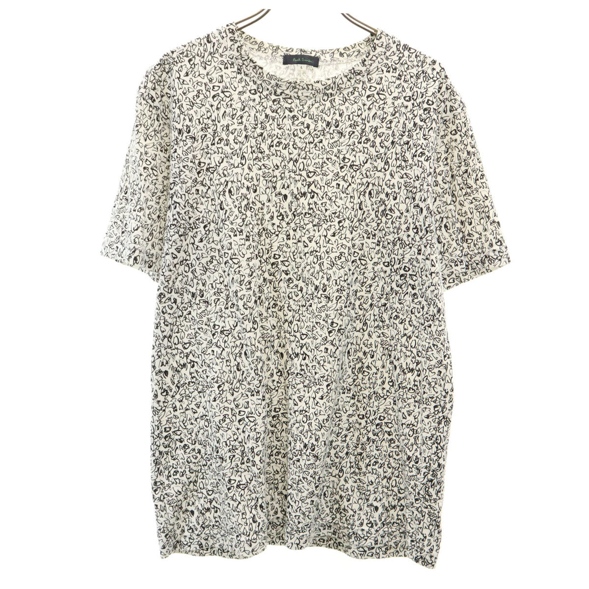 Paul Smith ポールスミス 日本製 総柄 半袖 Tシャツ L ホワイト メンズ