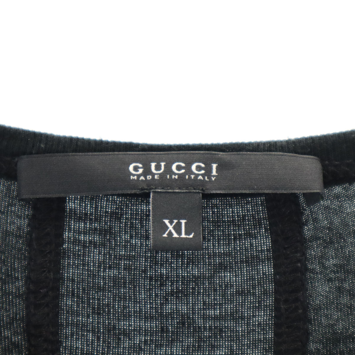 GUCCI グッチ イタリア製 半袖 Tシャツ XL ブラック メンズ