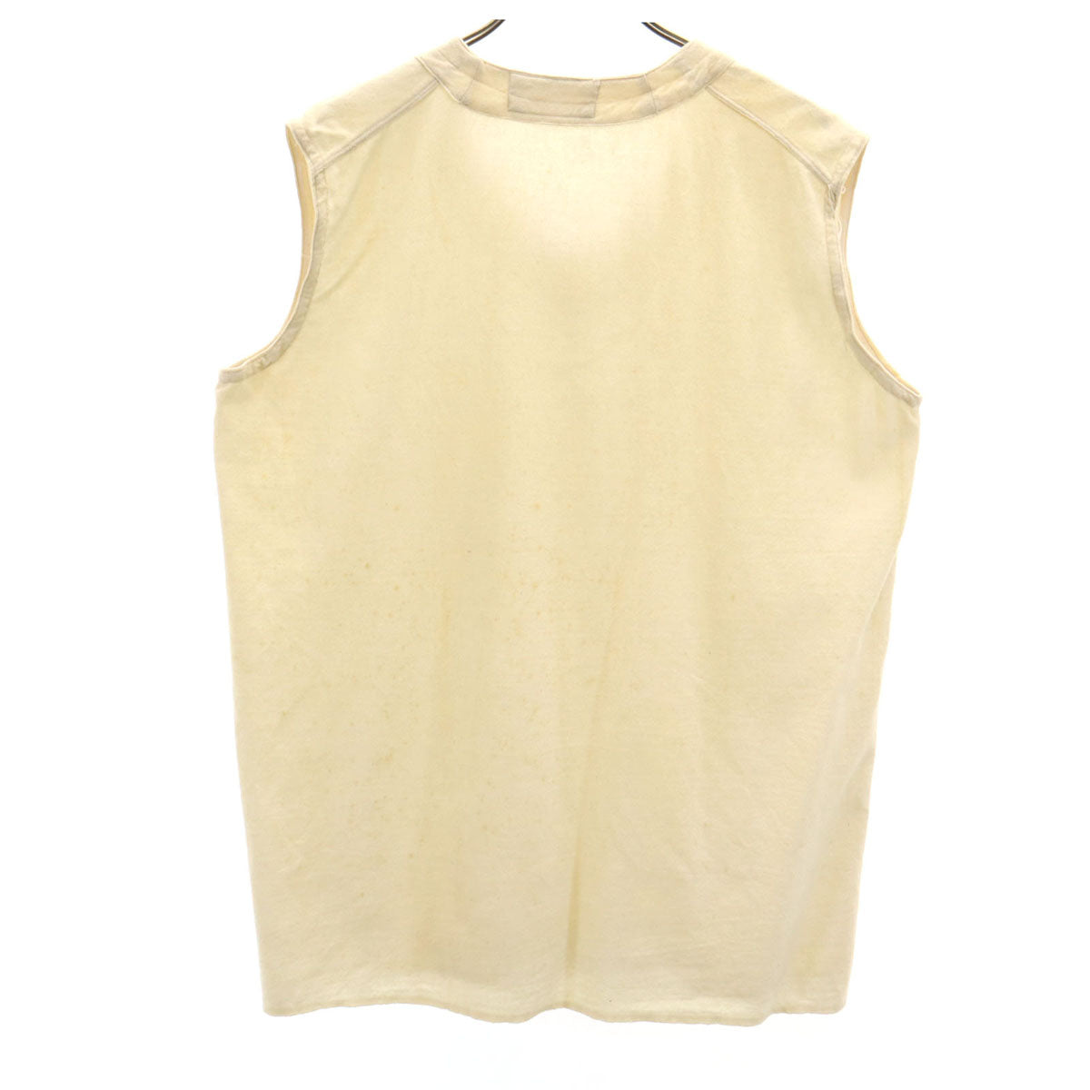 FRENCH ARMY フランス軍 40s 50s ヴィンテージ ノースリーブ Vネック ベスト 46 ベージュ メンズ