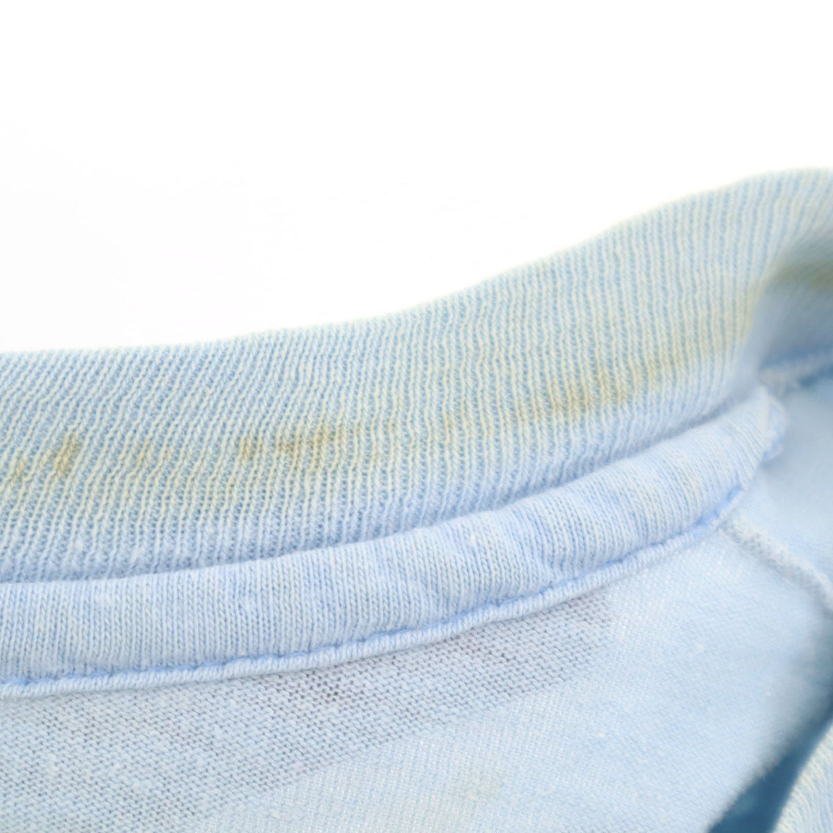 Sunstrokes サンストロークス 70s 80s ヴィンテージ バックプリント 半袖 Tシャツ L 水色 シングルステッチ メンズ