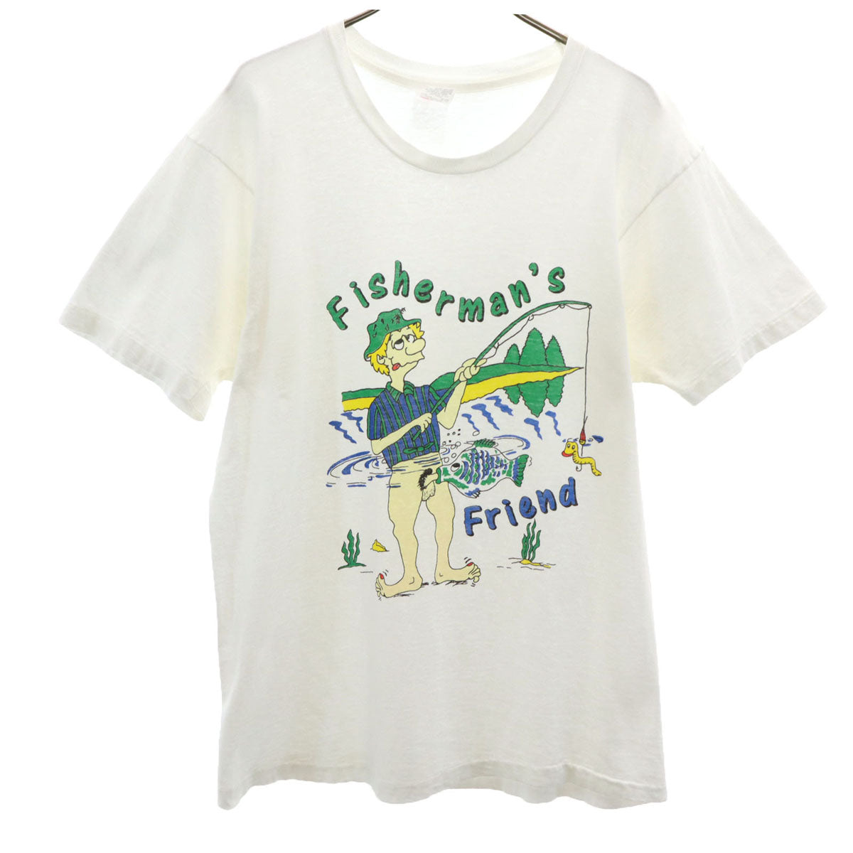 Hanes ヘインズ 半袖 Tシャツ L ホワイト シングルステッチ メンズ