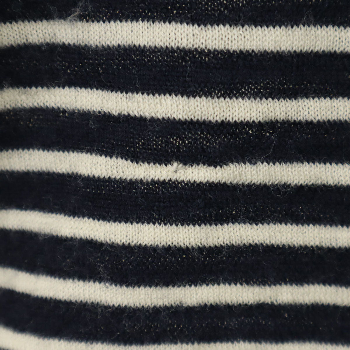 ARMANI COLLEZIONI アルマーニコレッツォーニ ボーダー柄 半袖 ニット M 濃紺 レディース