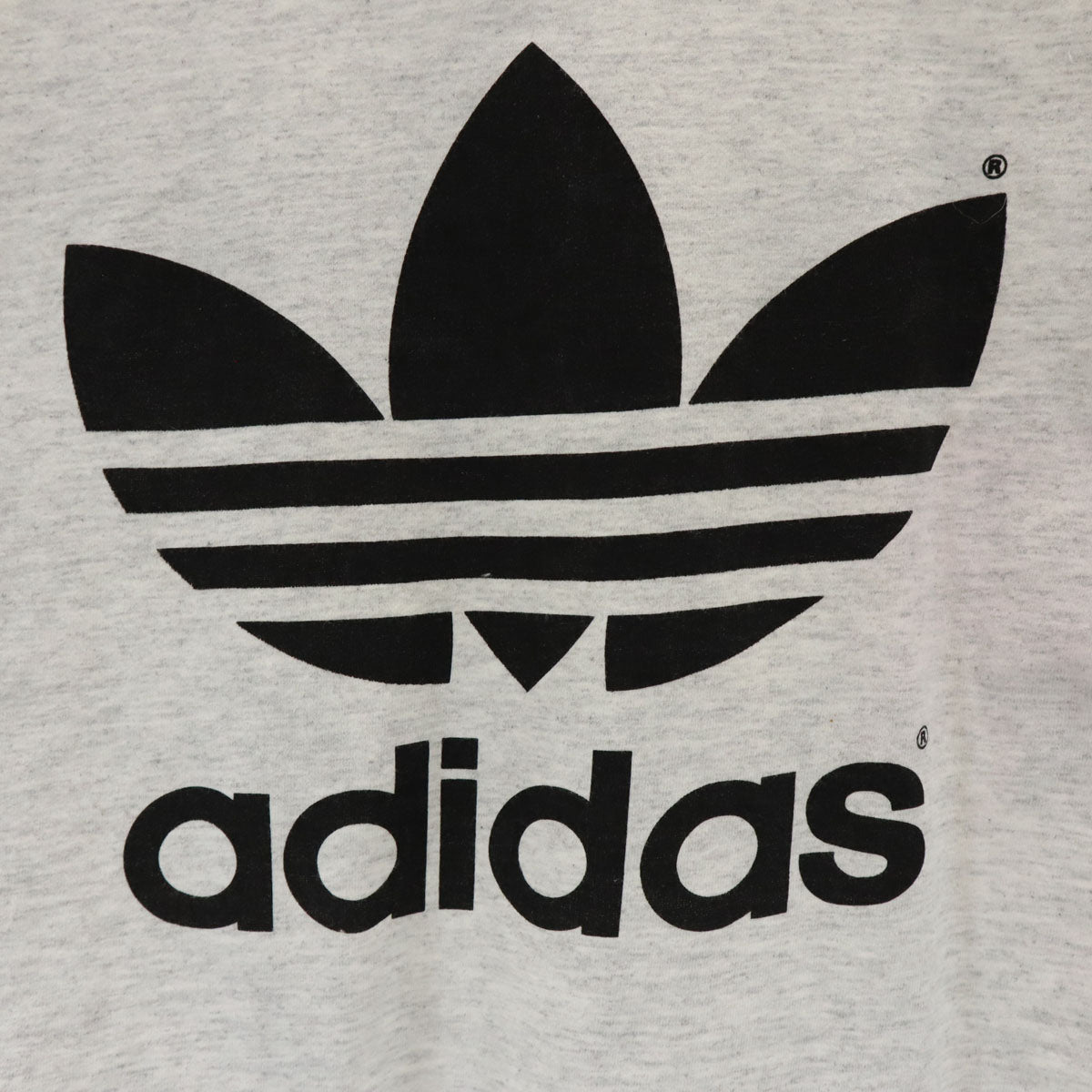 adidas アディダス 90s USA製 オールド トレフォイルロゴ 半袖 Tシャツ M グレー メンズ