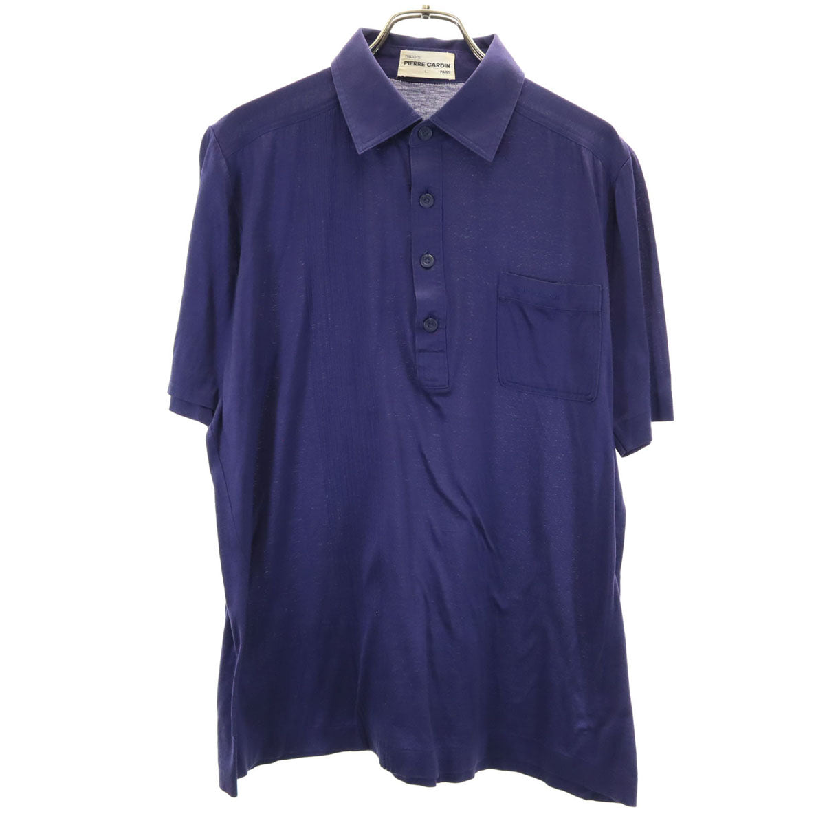 Pierre Cardin ピエールカルダン 90s オールド 半袖 ポロシャツ L ネイビー メンズ