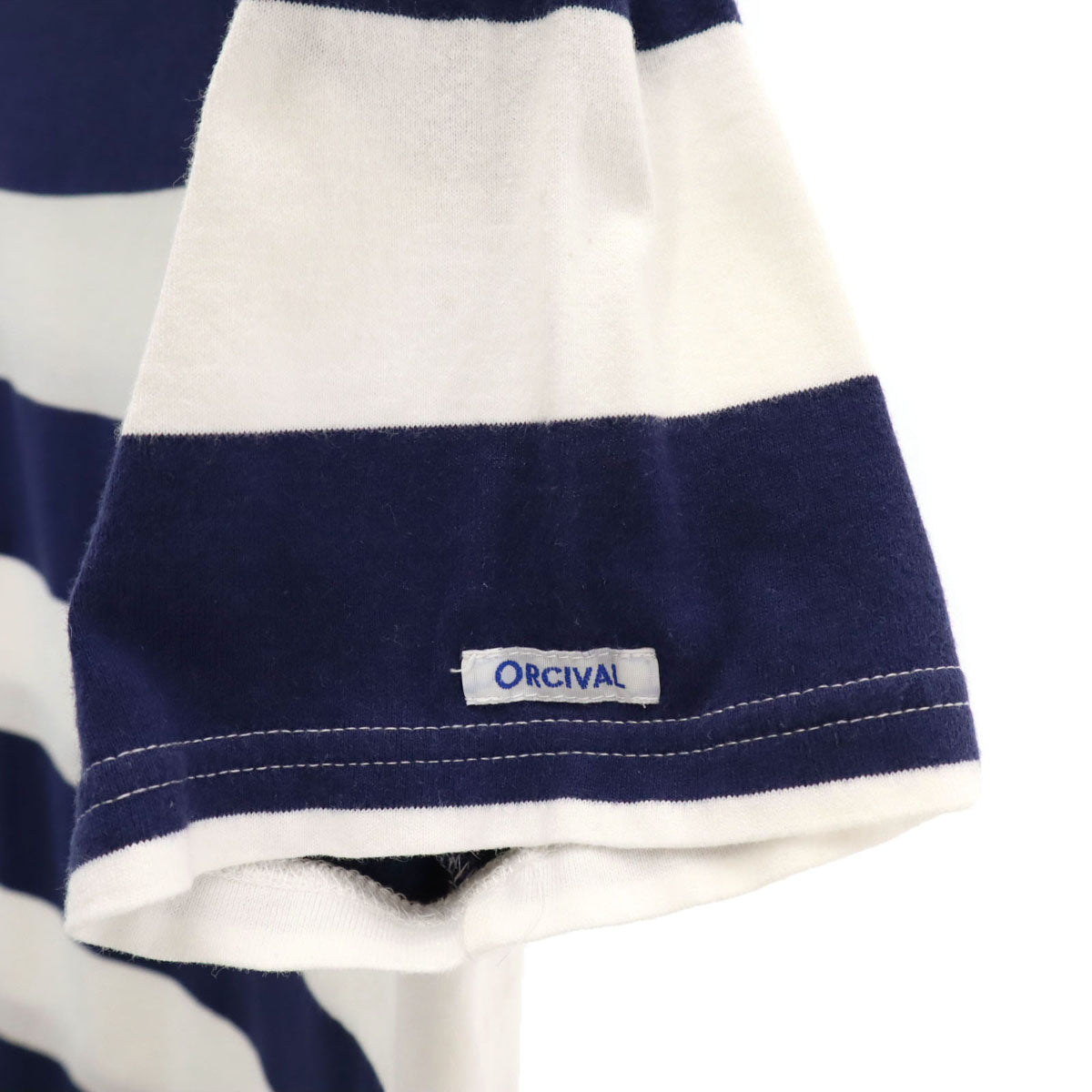 ORCIVAL オーシバル 日本製 ボーダー柄 半袖 ボートネック バスクシャツ 3 ネイビー メンズ
