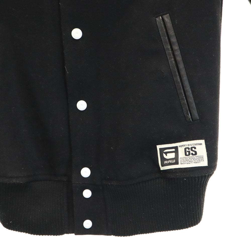 ジースターロゥ 袖切り替え ウールブレンド スタジャン S ブラック レディース