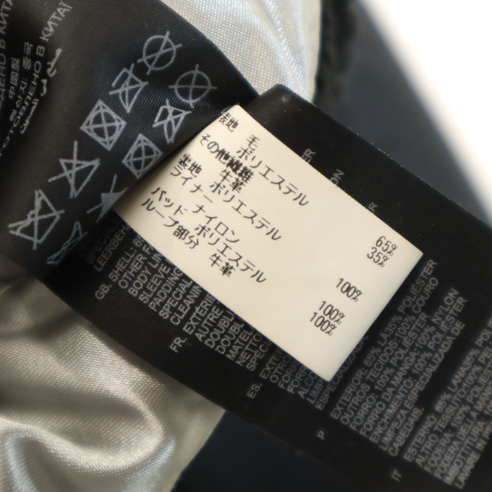 ジースターロゥ 袖切り替え ウールブレンド スタジャン S ブラック レディース