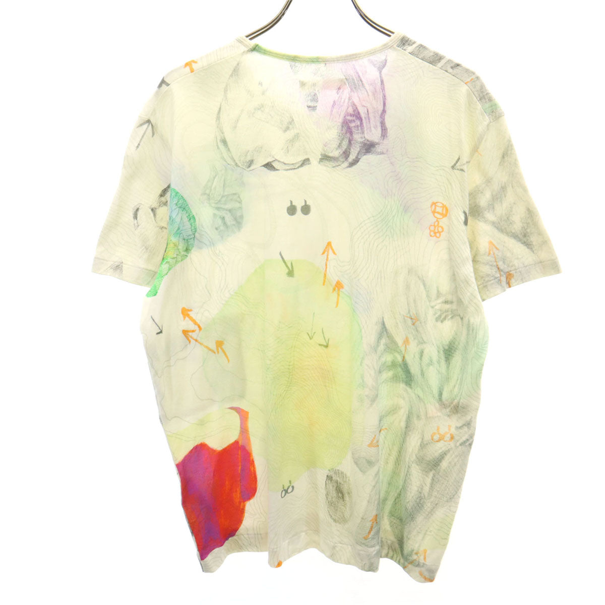 ohta オオタ 日本製 総柄 半袖 Tシャツ MS グレー系 メンズ