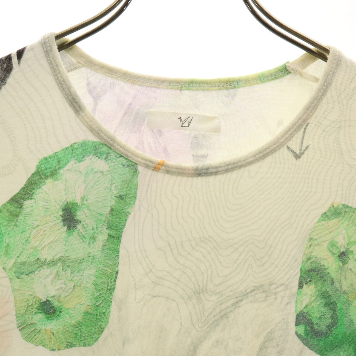 ohta オオタ 日本製 総柄 半袖 Tシャツ MS グレー系 メンズ