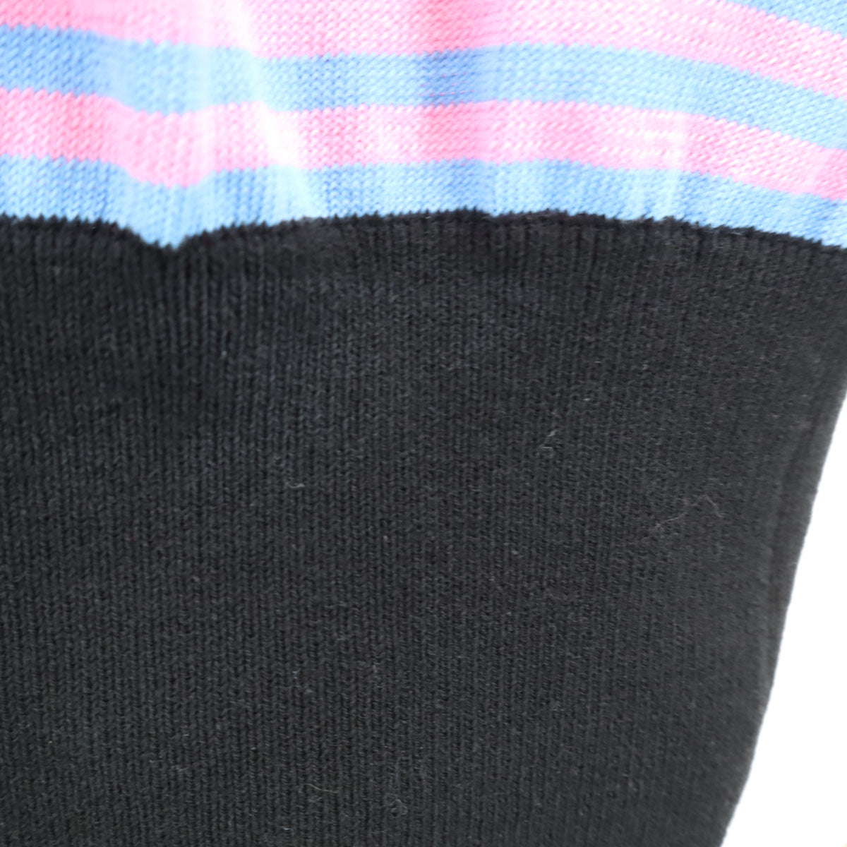 Emilio Pucci エミリオプッチ イタリア製 半袖 セーター XS ブルー系 レディース