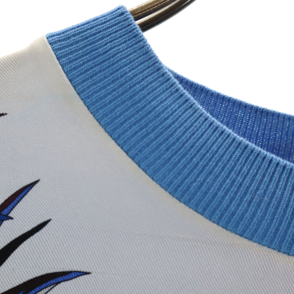 Emilio Pucci エミリオプッチ イタリア製 半袖 セーター XS ブルー系 レディース