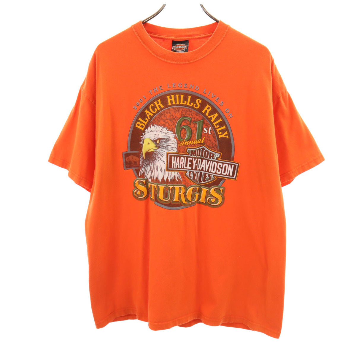 HARLEY DAVIDSON ハーレーダビッドソン 半袖 Tシャツ XL オレンジ メンズ