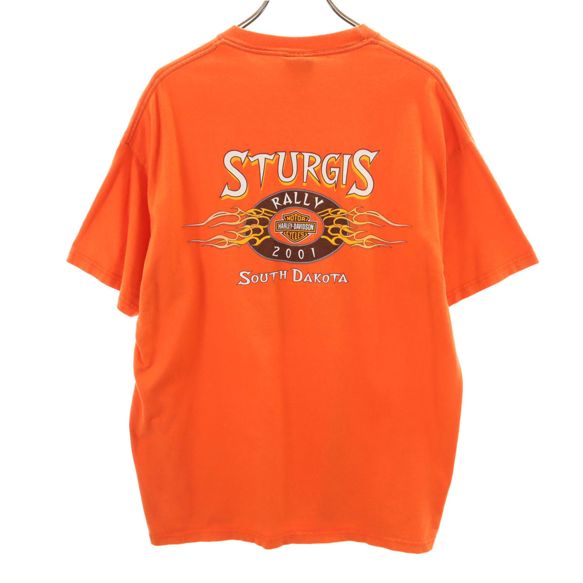 HARLEY DAVIDSON ハーレーダビッドソン 半袖 Tシャツ XL オレンジ メンズ