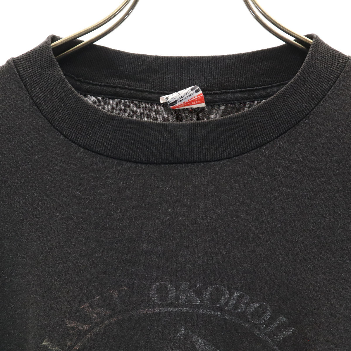 Textile prints 90s USA製 オールド 半袖 Tシャツ L グレー系 メンズ