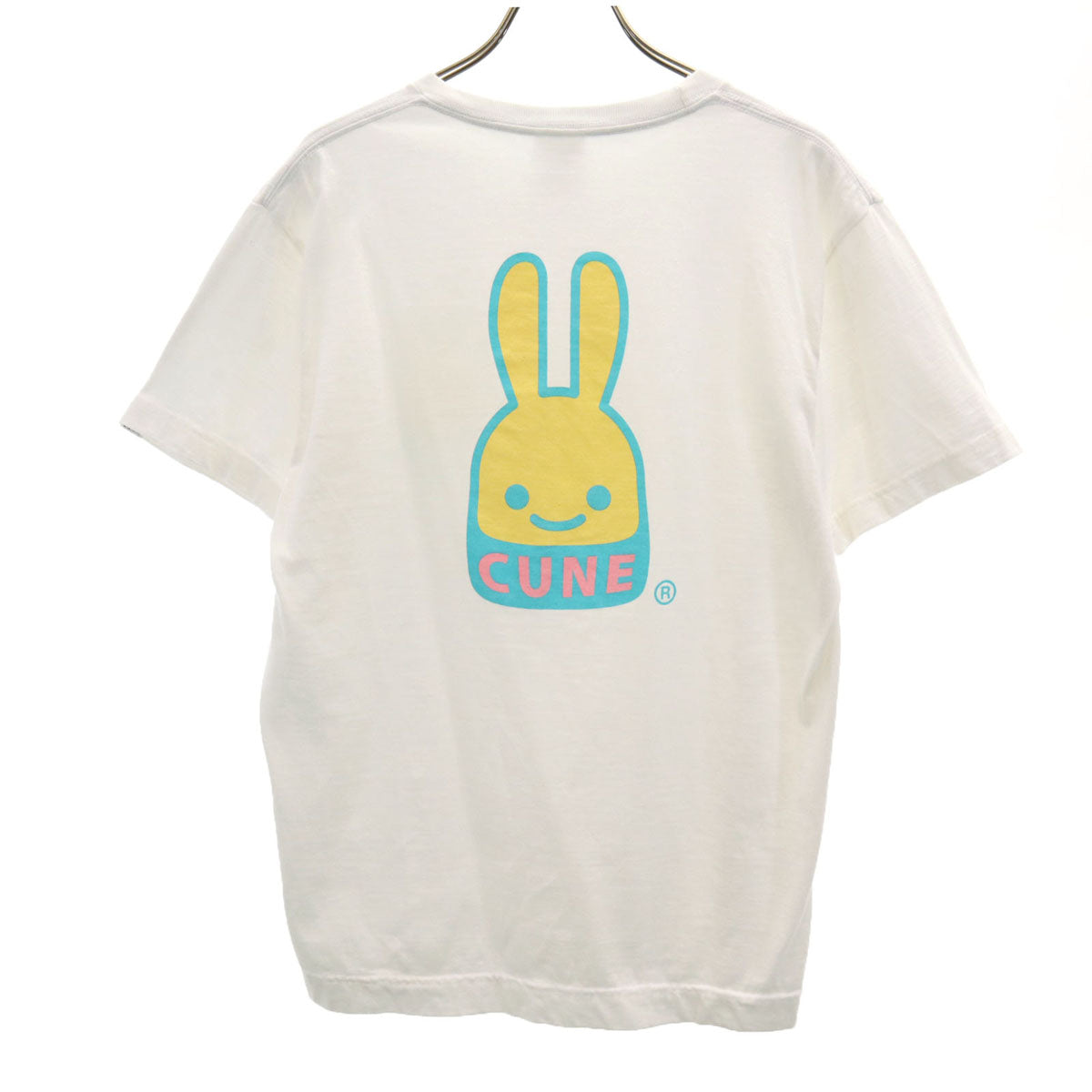 CUNE キューン バックプリント 半袖 Tシャツ M 白 メンズ