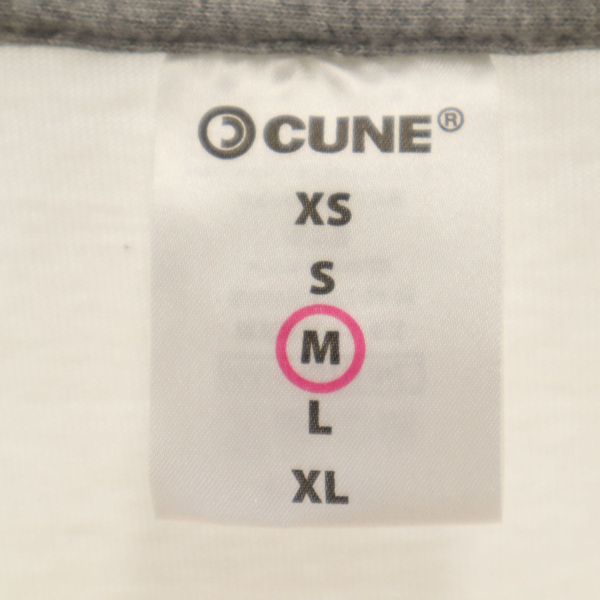 CUNE キューン バックプリント 半袖 Tシャツ M 白 メンズ