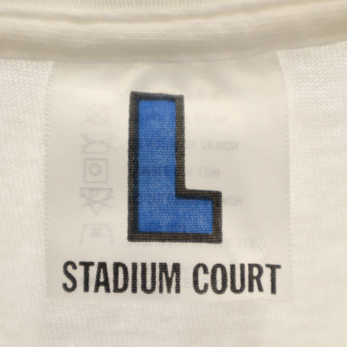 STADIUM COURT 90s USA製 オールド 半袖 Tシャツ L 白 シングルステッチ メンズ