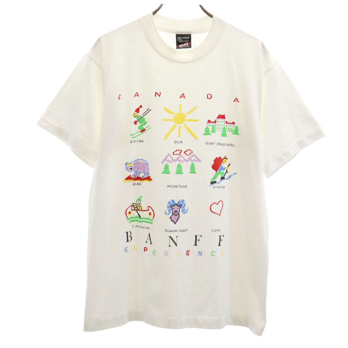 FRUIT OF THE LOOM フルーツオブザルーム 90s カナダ製 オールド 半袖 Tシャツ M 白 BEST シングルステッチ メンズ