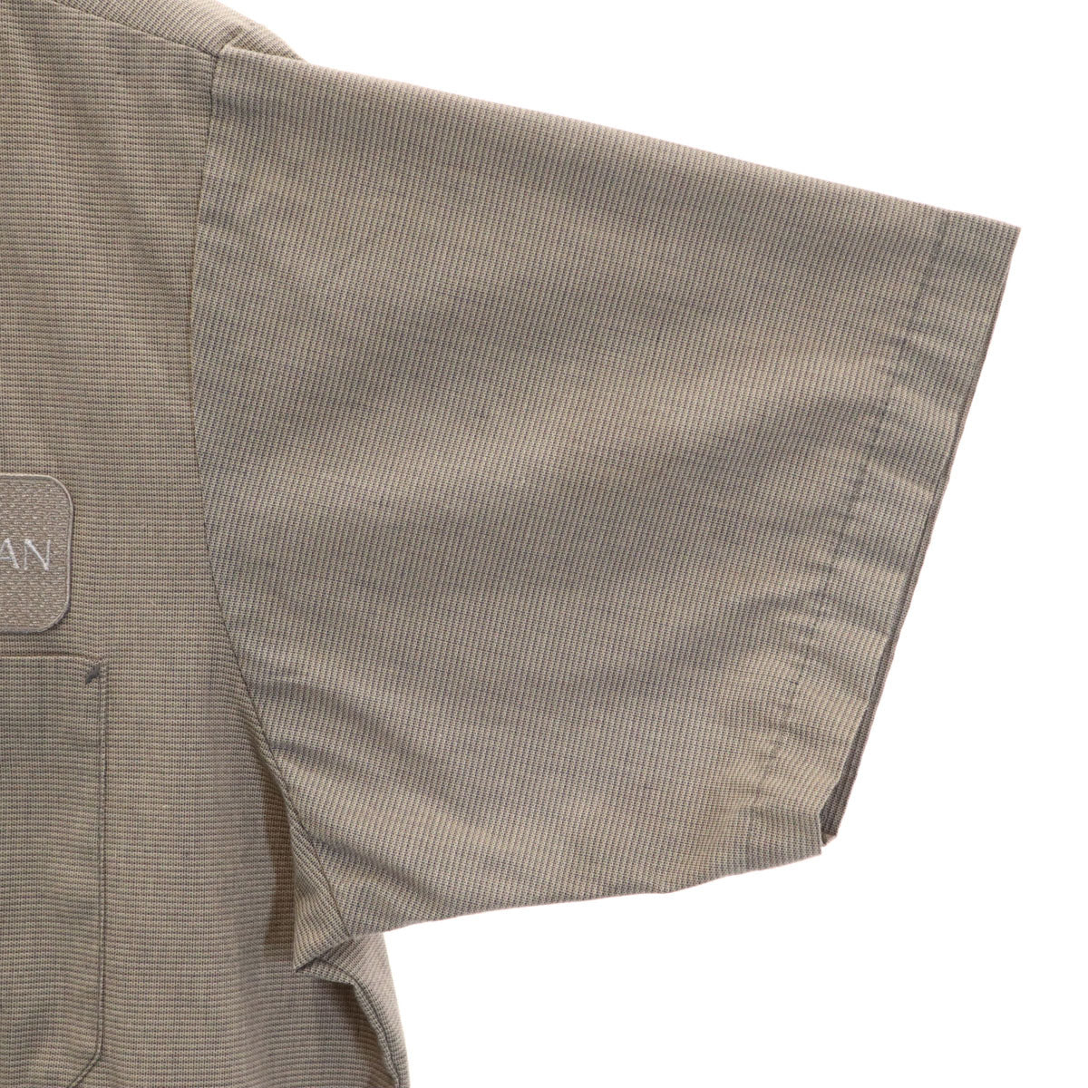 CINTAS シンタス 90s オールド willdan 刺繍 半袖 ワークシャツ L ブラウン系 企業モノ メンズ