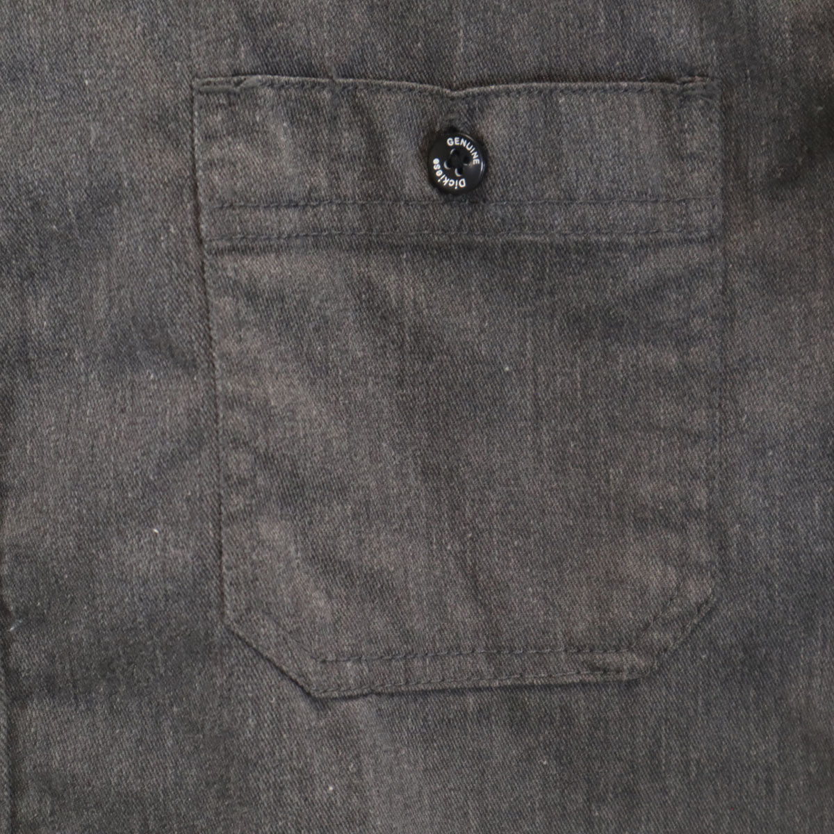 Dickies ディッキーズ 半袖 スリムフィット ワークシャツ XL チャコールグレー メンズ