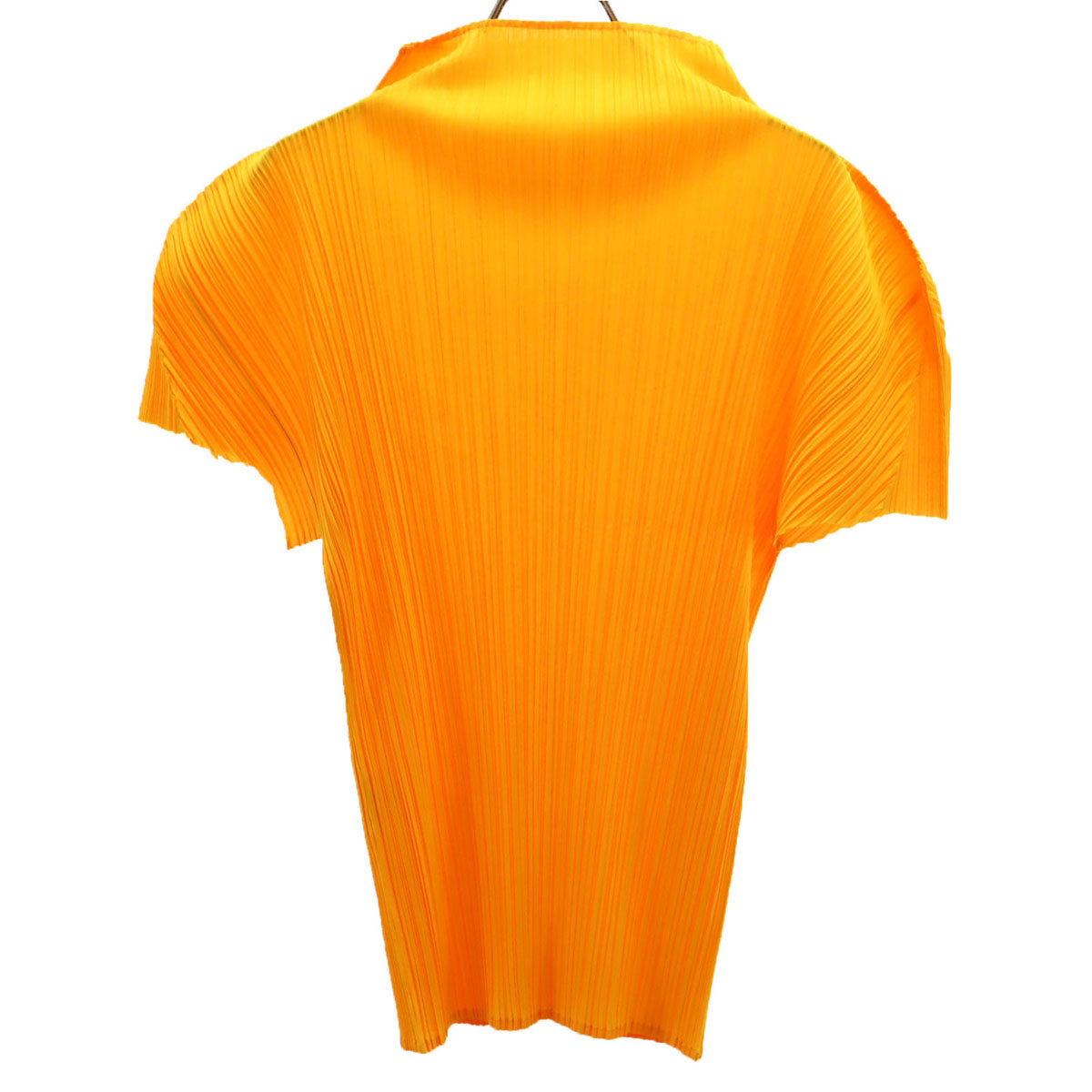 PLEATS PLEASE プリーツプリーズ 半袖 プリーツ カットソー 3 オレンジ レディース