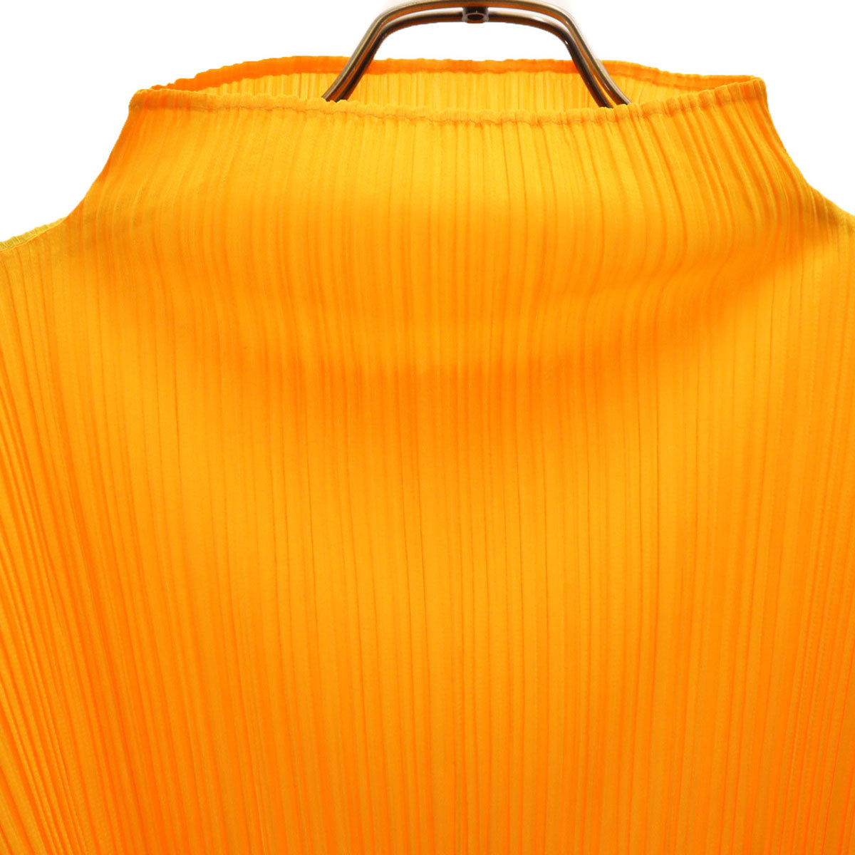 PLEATS PLEASE プリーツプリーズ 半袖 プリーツ カットソー 3 オレンジ レディース