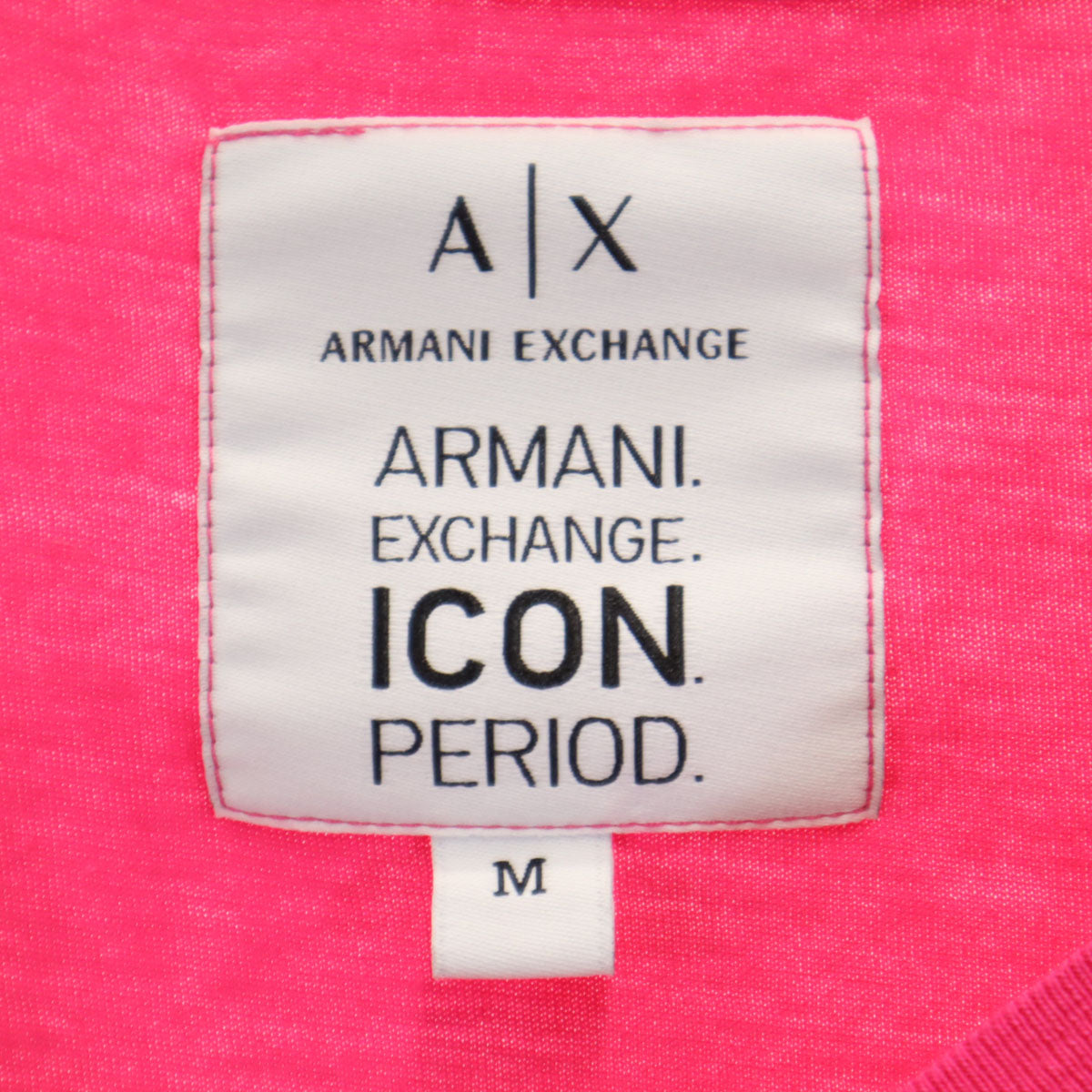 ARMANI EXCHANGE アルマーニエクスチェンジ 半袖 Tシャツ M ピンク レディース