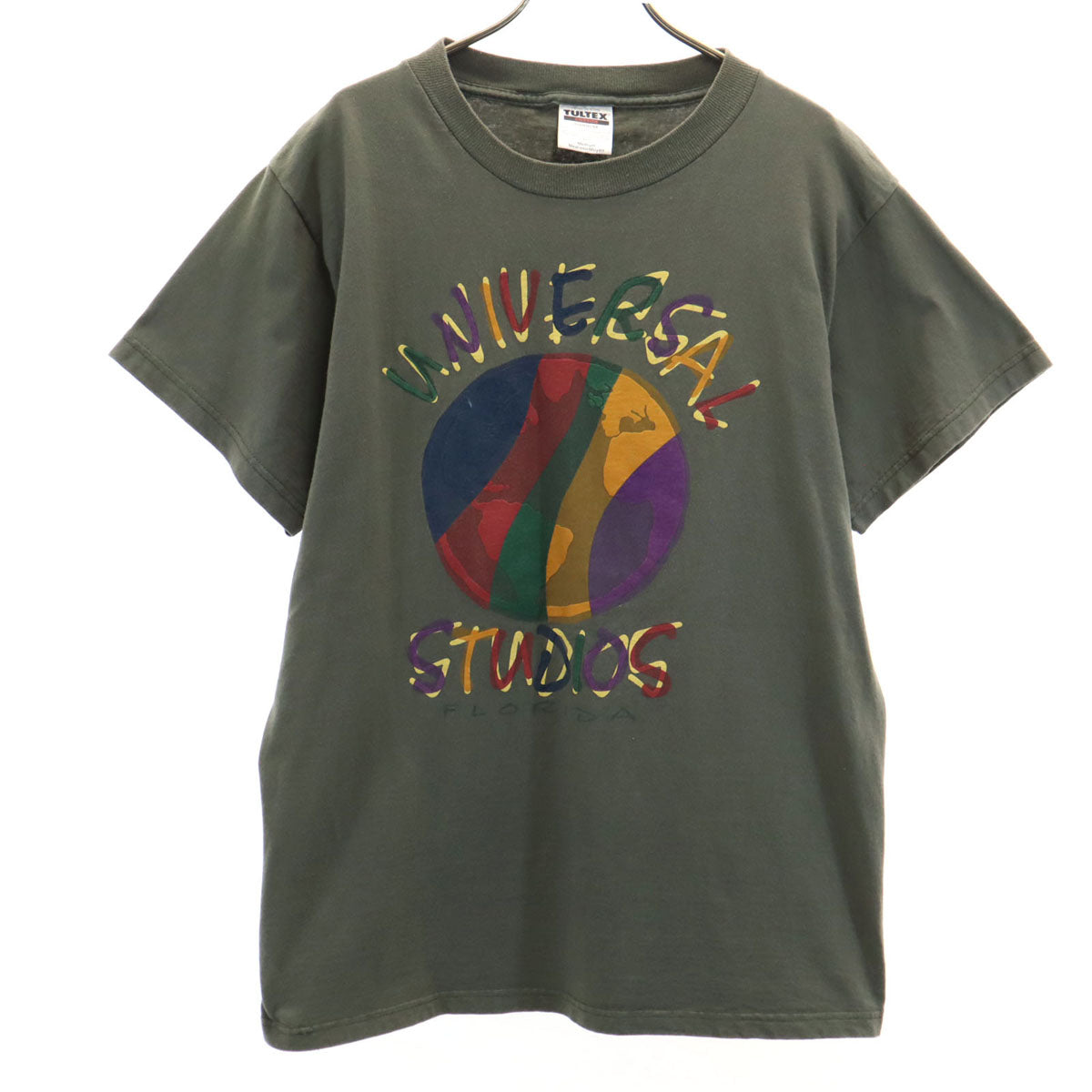 TULTEX タルテックス ユニバーサル スタジオ フロリダ 半袖 Tシャツ M カーキ メンズ