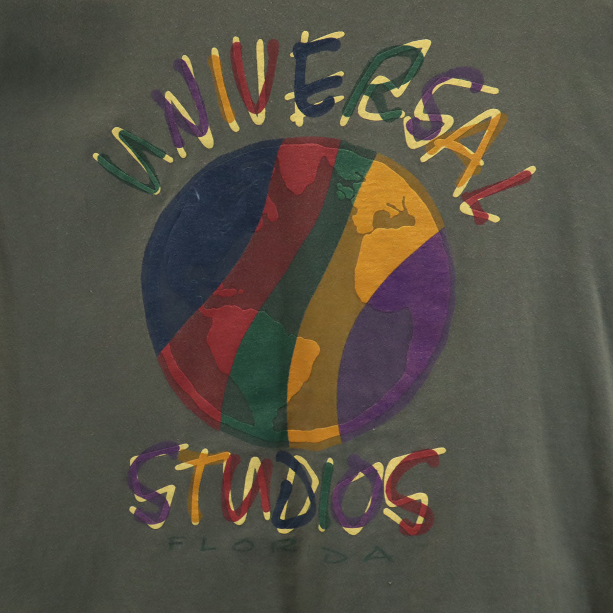 TULTEX タルテックス ユニバーサル スタジオ フロリダ 半袖 Tシャツ M カーキ メンズ