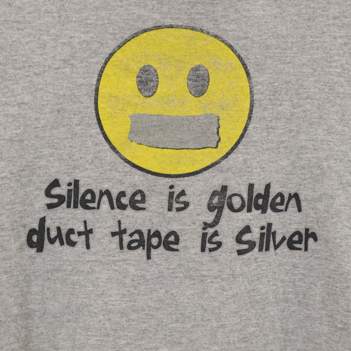 JANSPORTS ジャンスポーツ メッセージ プリント 半袖 Tシャツ M グレー メンズ