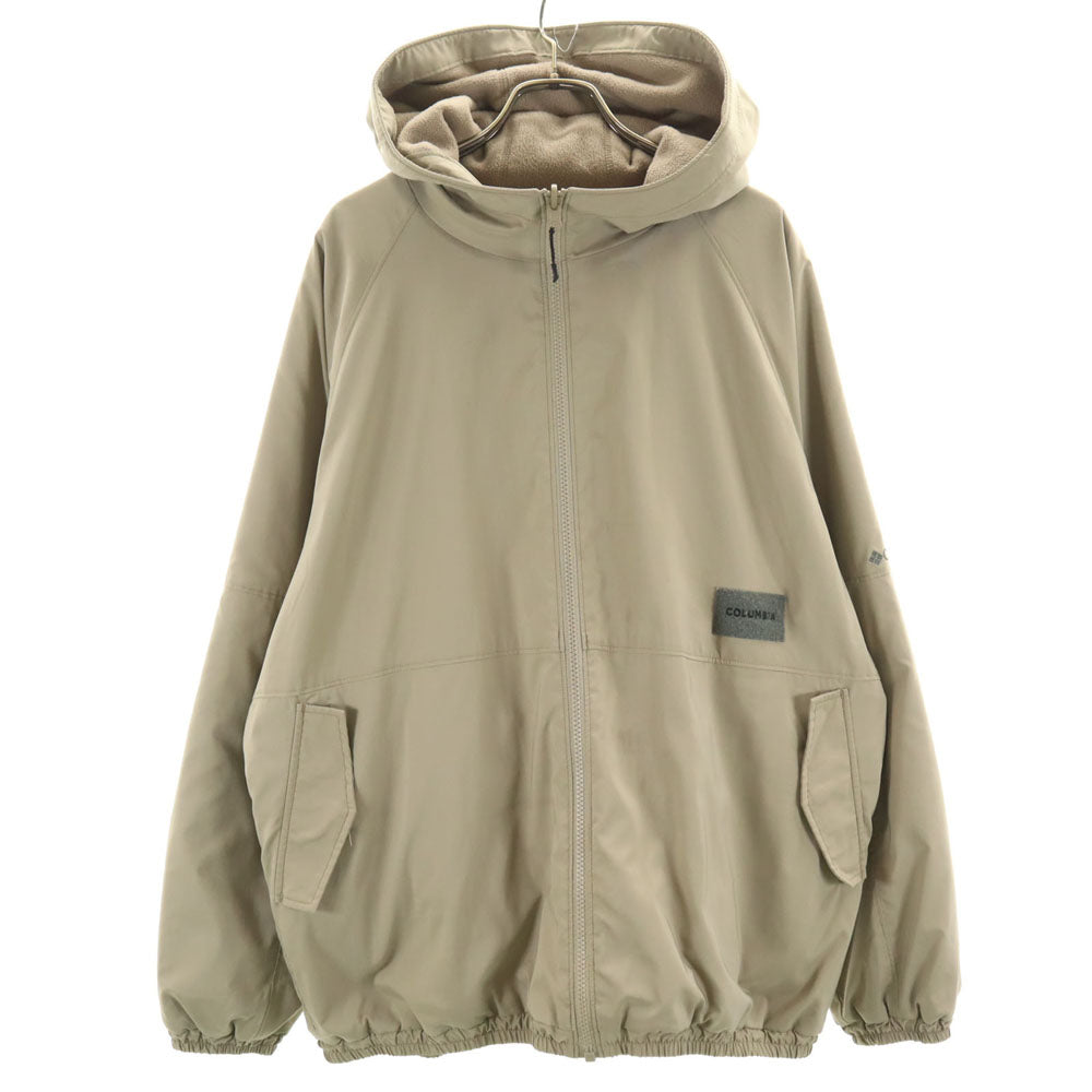 Columbia コロンビア リバーシブル ジップジャケット XL ベージュ アウトドア レディース