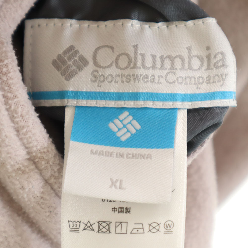 Columbia コロンビア リバーシブル ジップジャケット XL ベージュ アウトドア レディース
