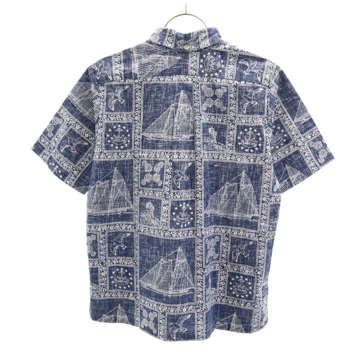 reyn spooner レインスプーナー 70s 80s ヴィンテージ 金タグ 半袖 ハーフボタン シャツ 14 ブルー系 キッズ