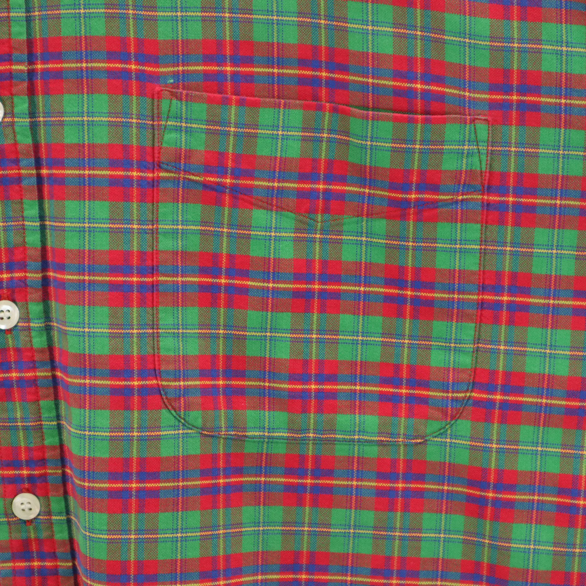 GAP ギャップ 90s オールド チェック柄 長袖 ボタンダウンシャツ L グリーン メンズ