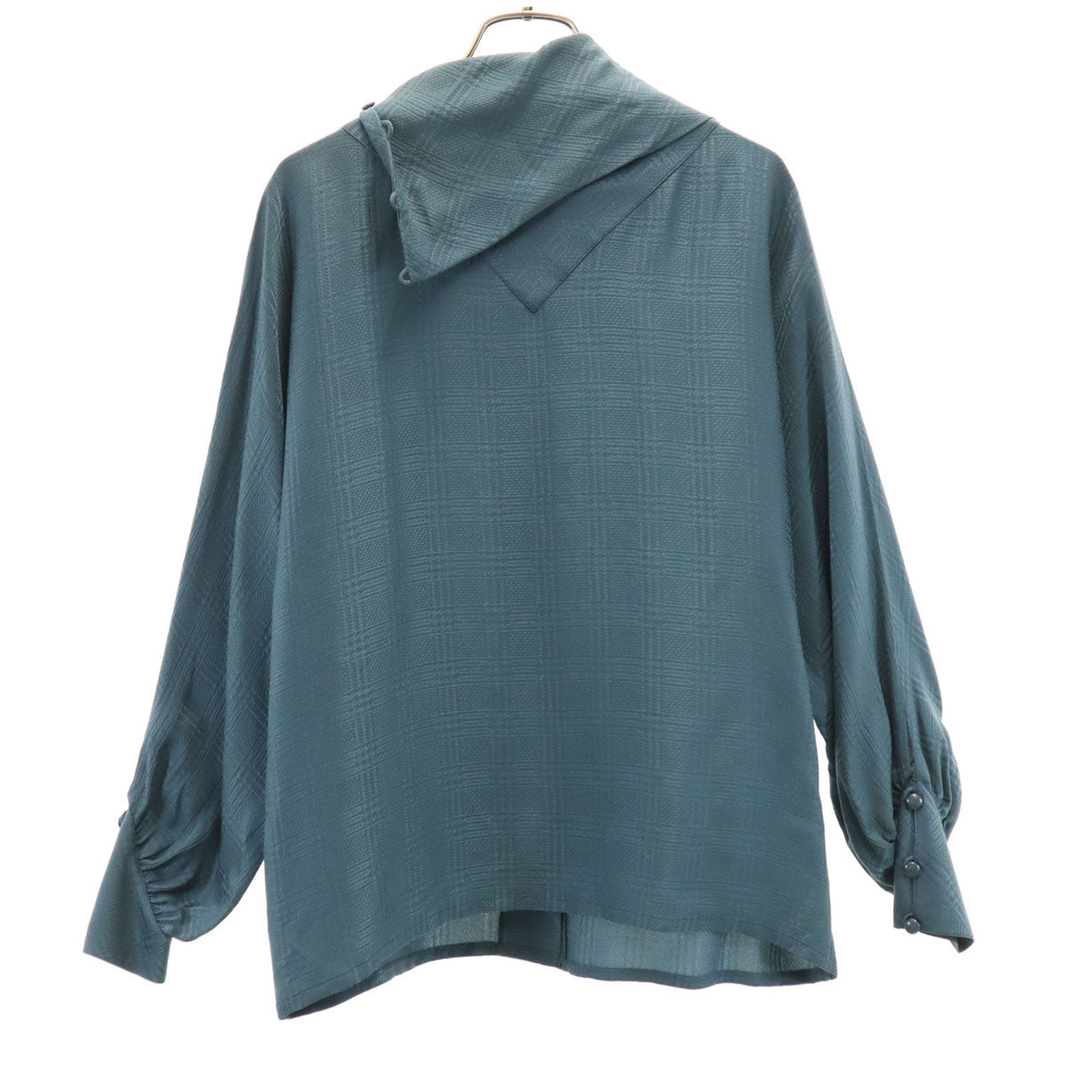 Christian Dior クリスチャンディオール 90s シルク オールド 長袖 ブラウス S チャコールグレー系 シャツ レディース