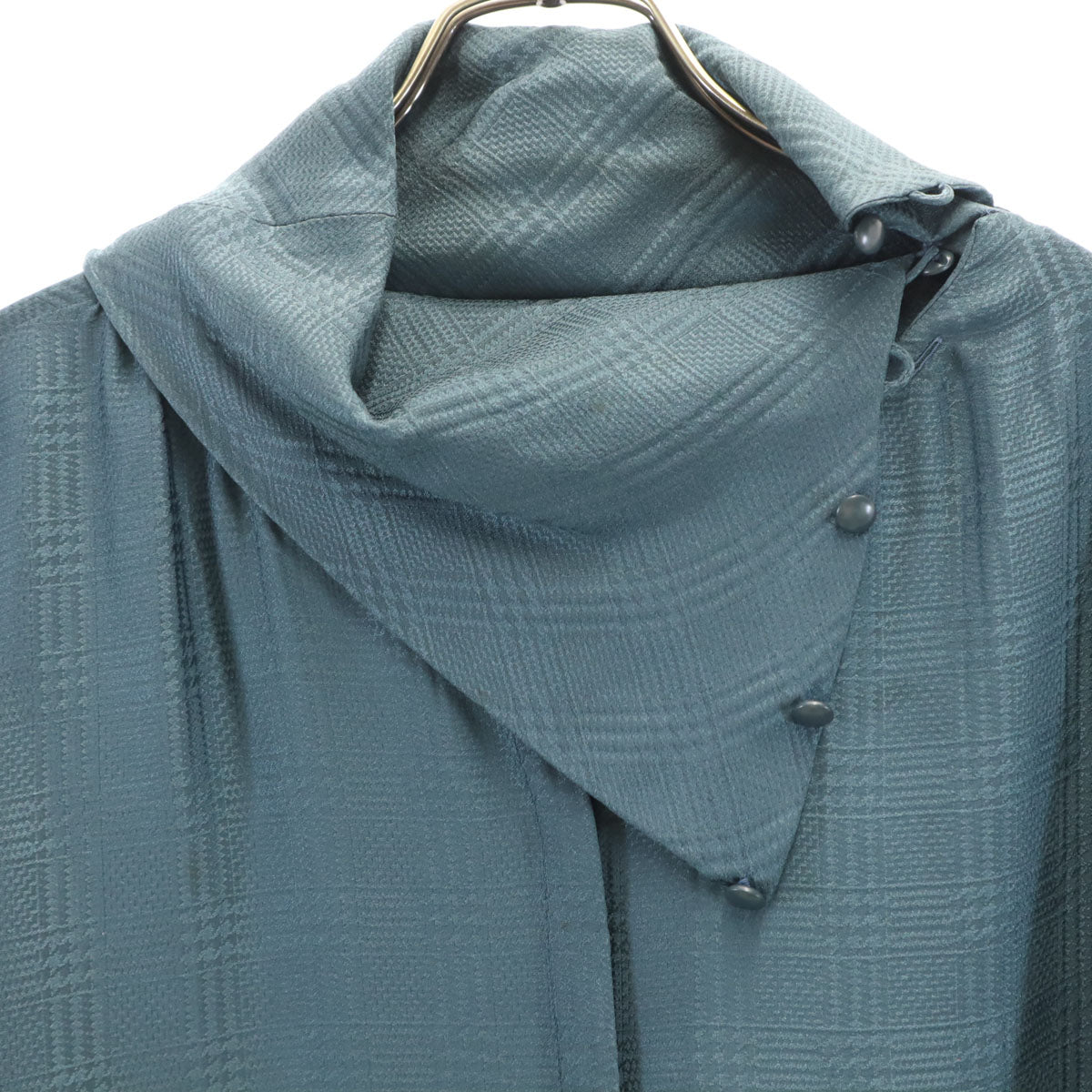 Christian Dior クリスチャンディオール 90s シルク オールド 長袖 ブラウス S チャコールグレー系 シャツ レディース