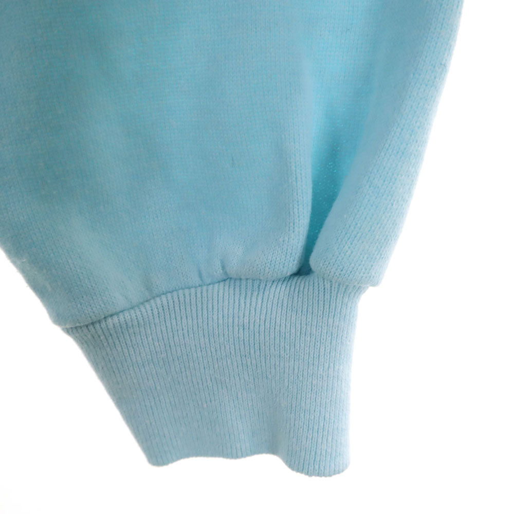 Hanes ヘインズ 80s USA製 ヴィンテージ 切り替え 長袖 ニット切替 トレーナー XXL 水色 ビッグサイズ メンズ