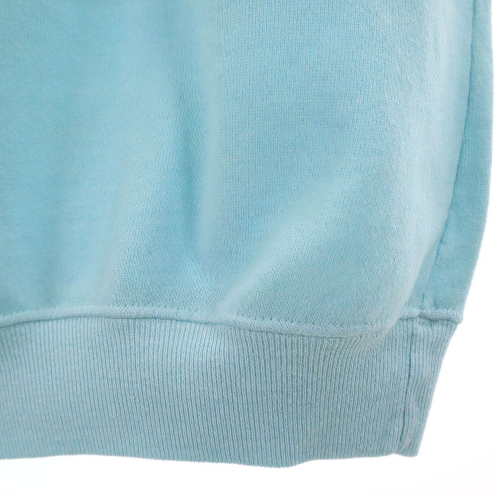 Hanes ヘインズ 80s USA製 ヴィンテージ 切り替え 長袖 ニット切替 トレーナー XXL 水色 ビッグサイズ メンズ