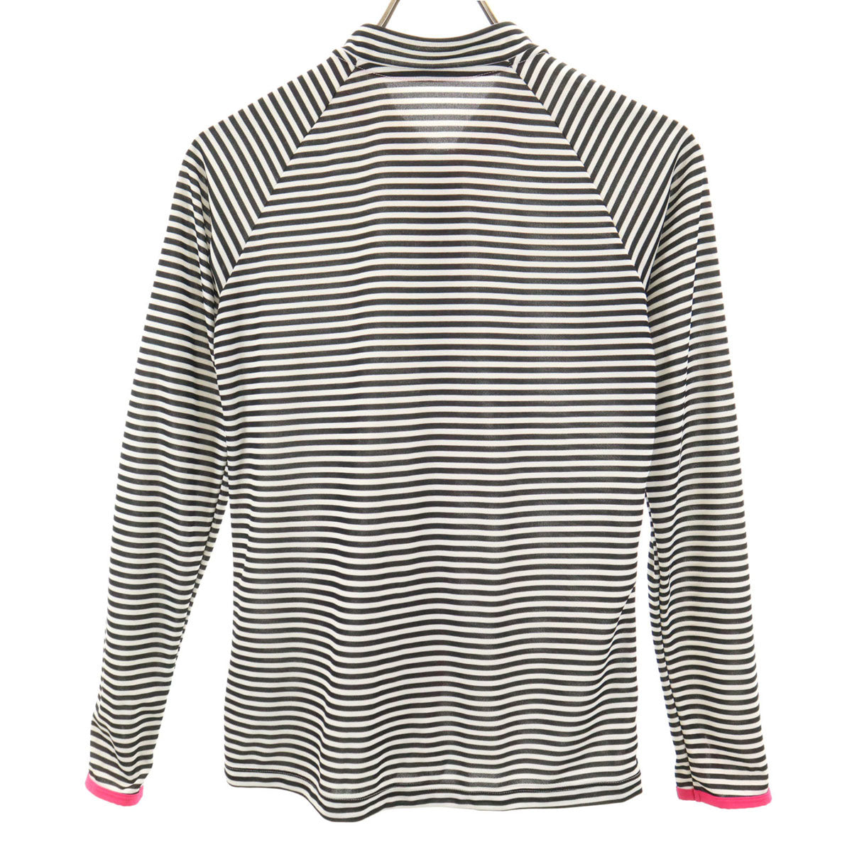 NIKE ナイキ ボーダー柄 ラッシュガード L ホワイト キッズ
