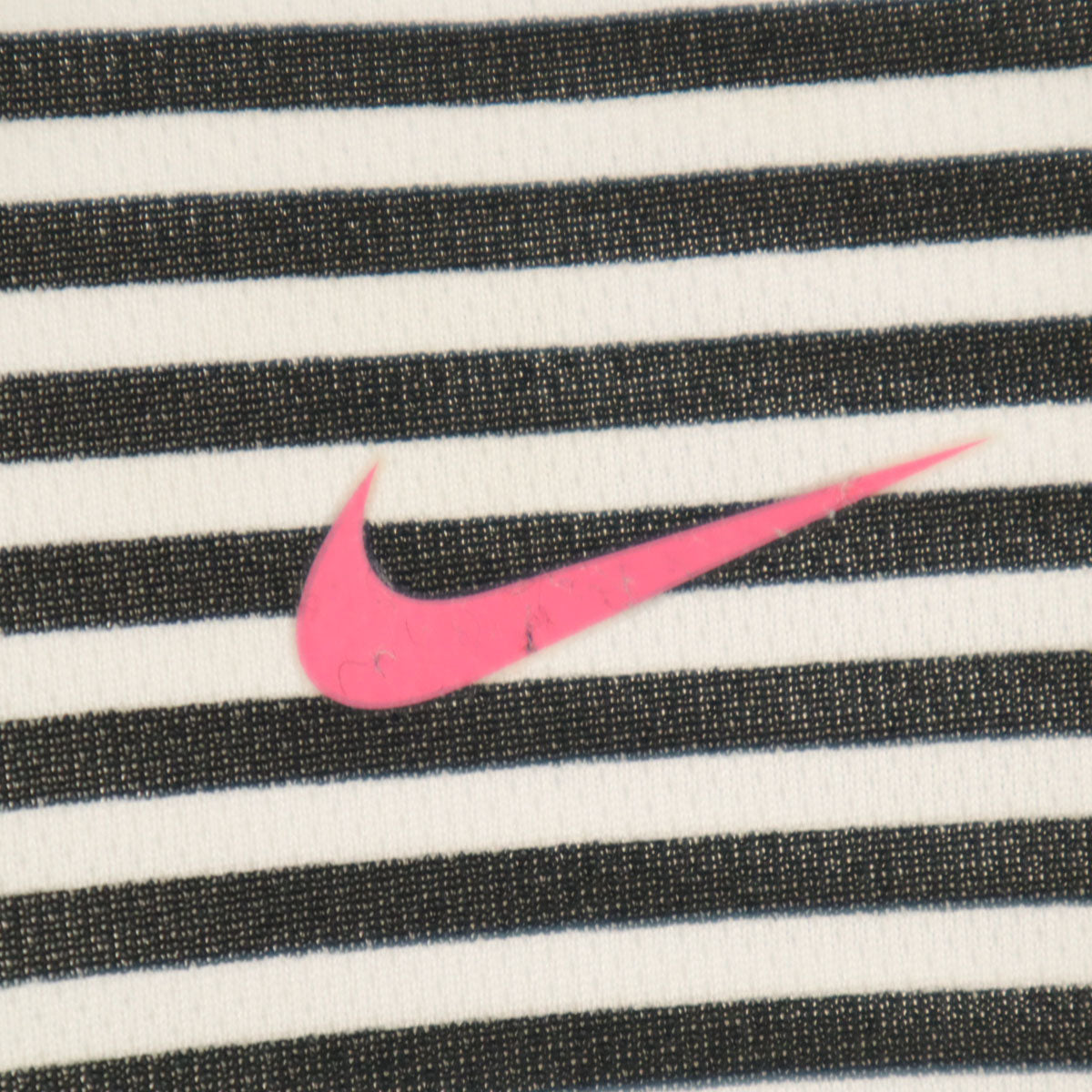 NIKE ナイキ ボーダー柄 ラッシュガード L ホワイト キッズ