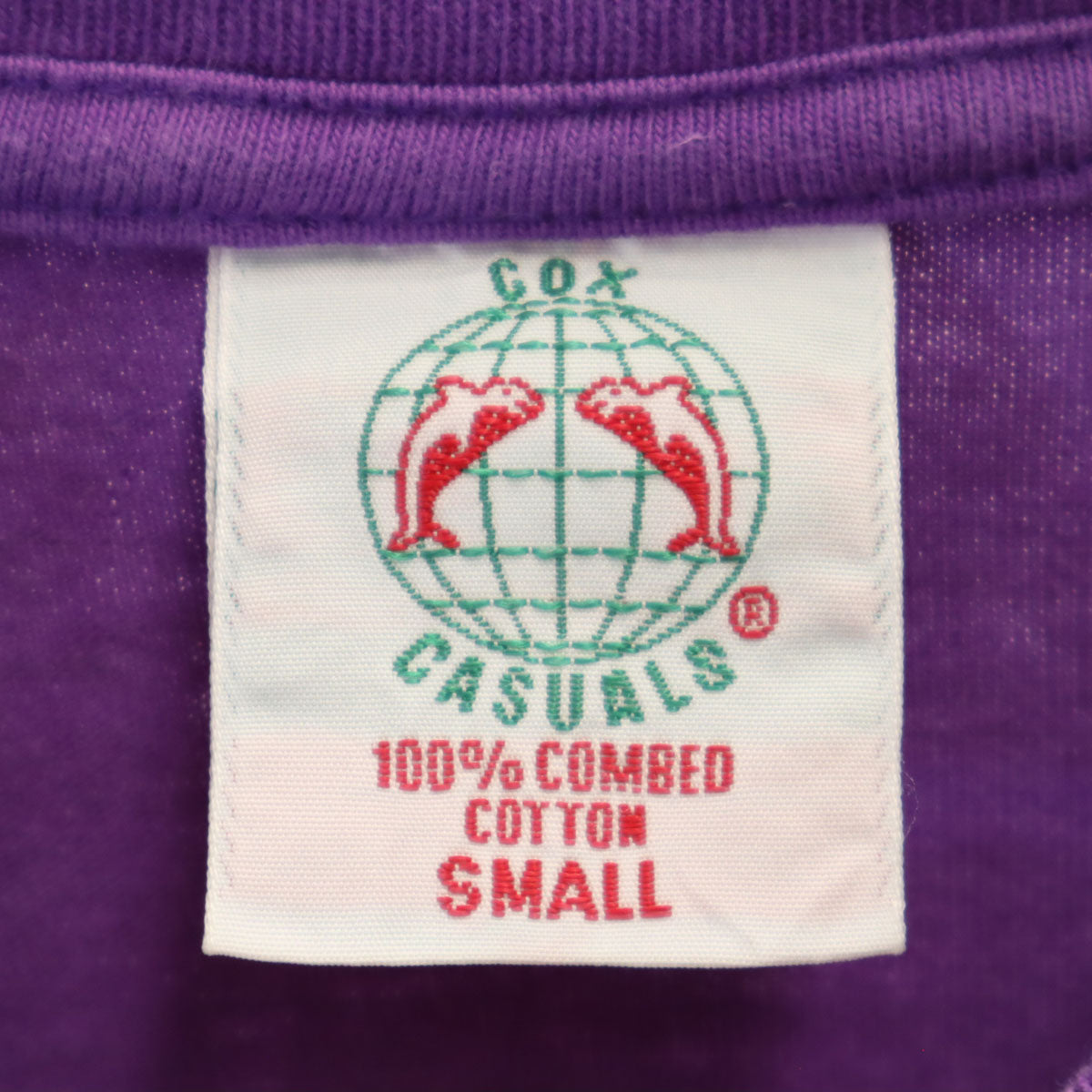 Cox Casuals コックス カジュアルズ 90s オールド 半袖 Tシャツ S パープル メンズ