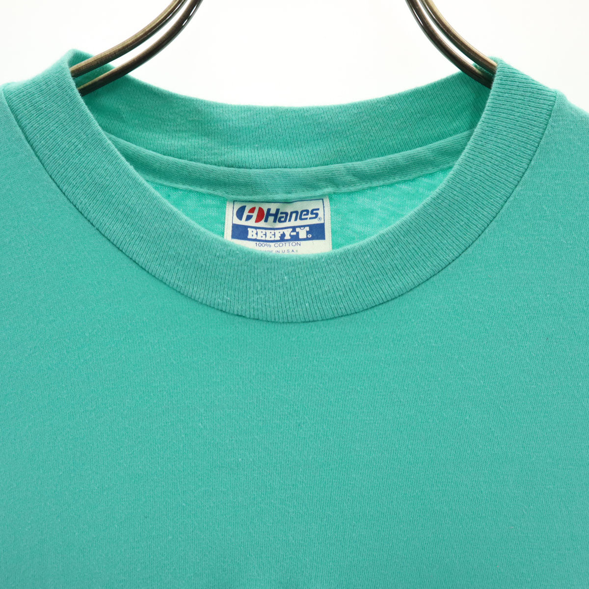 Hanes ヘインズ 90s USA製 オールド 半袖 Tシャツ M グリーン系 メンズ