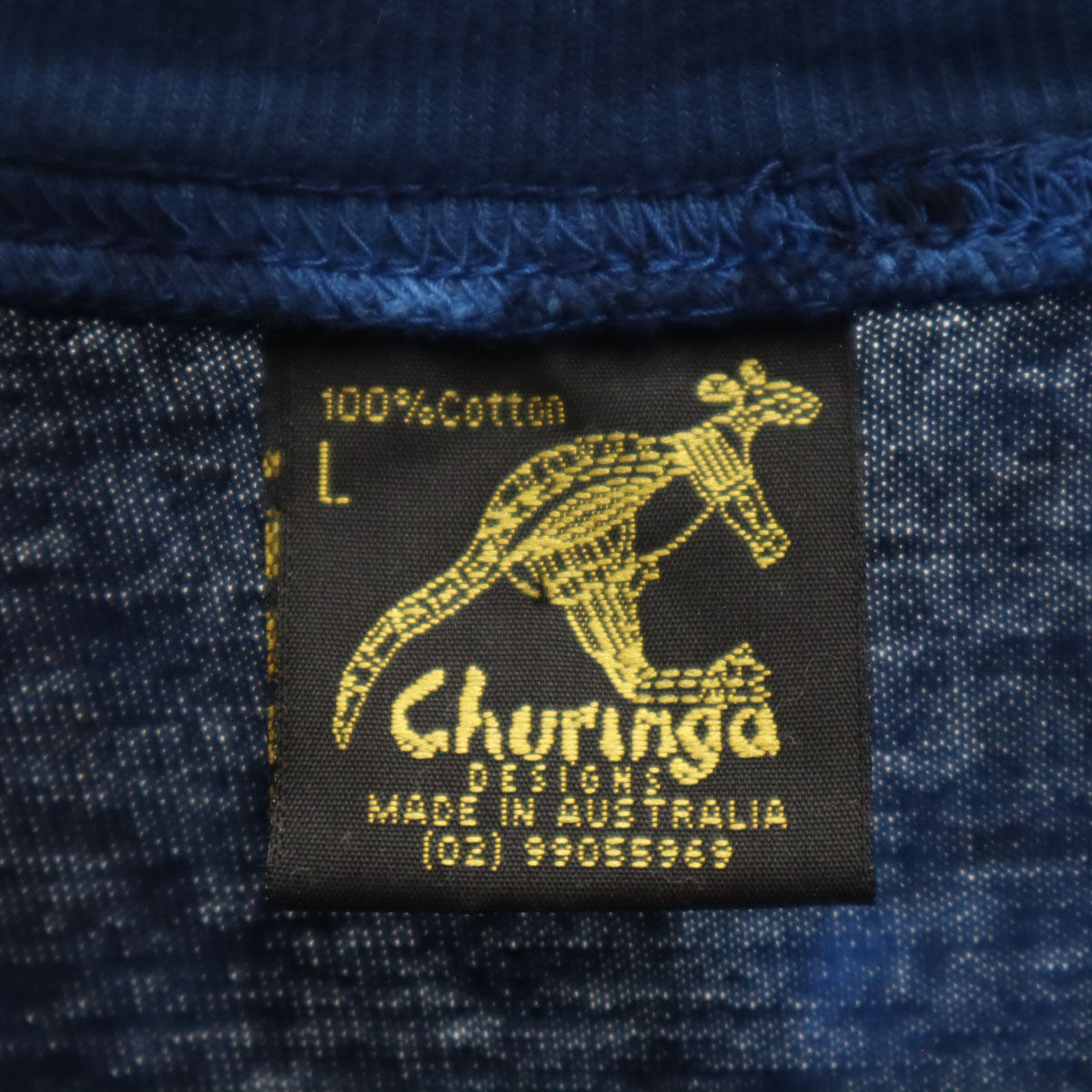 Churinga チュリンガ 90s オールド 半袖 Tシャツ L ブルー系 メンズ