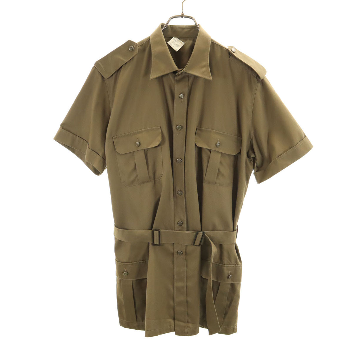 EI. イタリア製 半袖 ミリタリージャケット L カーキ メンズ