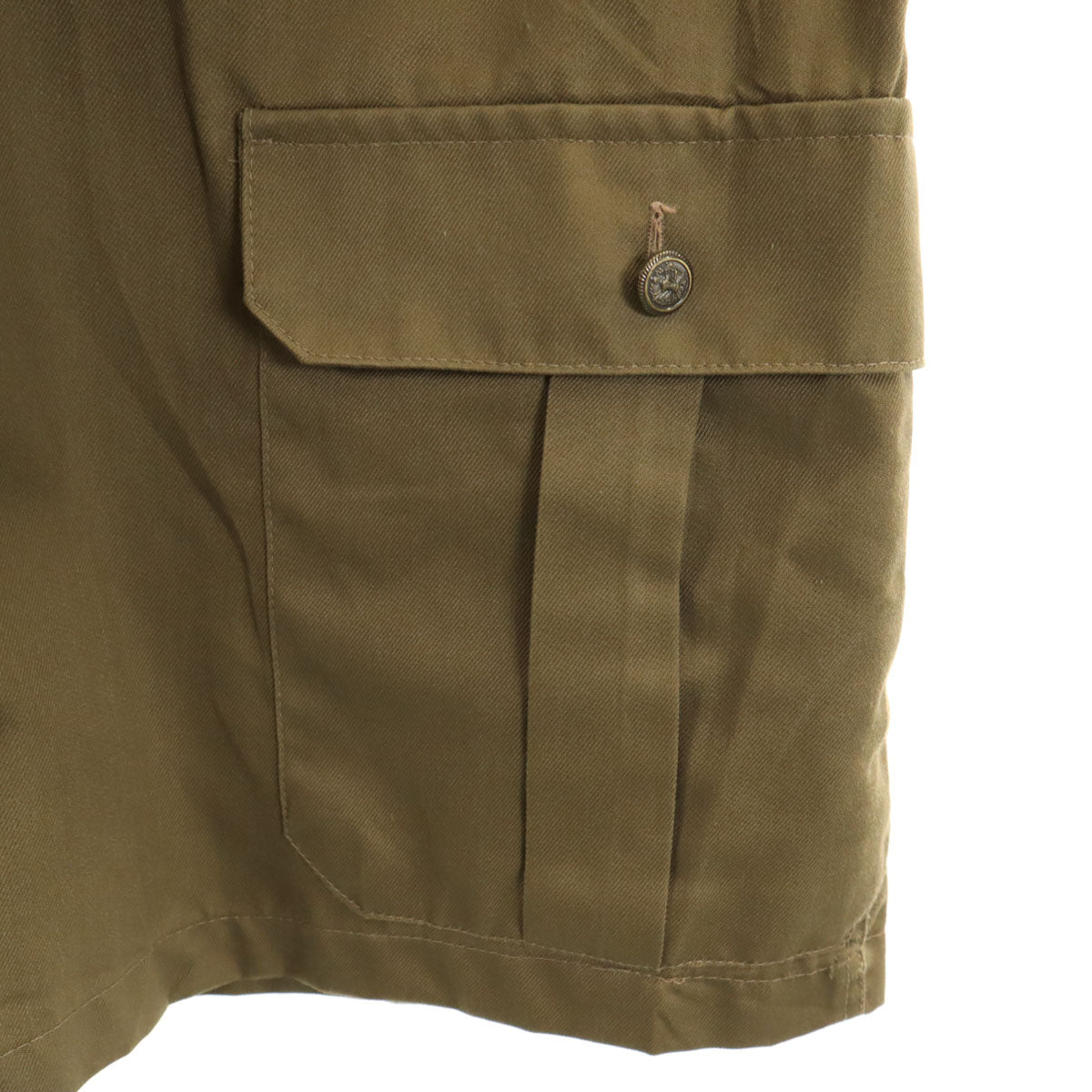 EI. イタリア製 半袖 ミリタリージャケット L カーキ メンズ