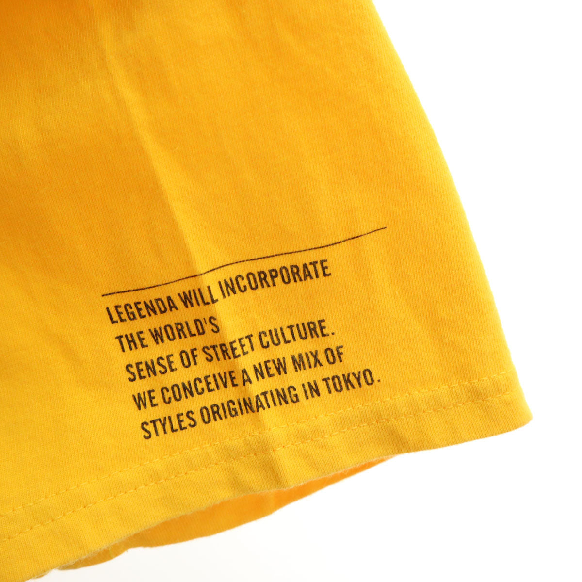 LEGENDA レジェンダ 半袖 Tシャツ F イエロー メンズ