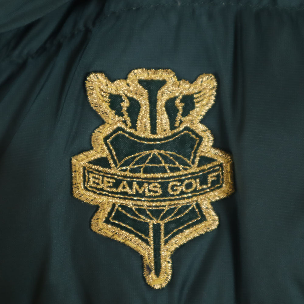 BEAMS ビームス ゴルフ 2way フード付き ダウンジャケット M モスグリーン ダウンベスト レディース