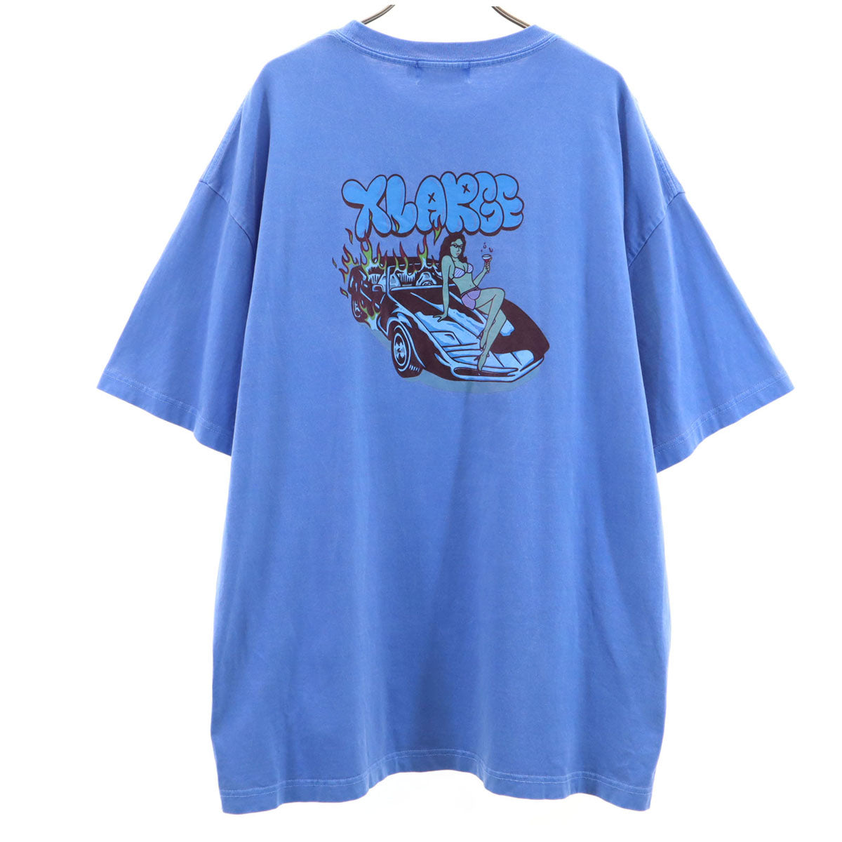 XLARGE エクストララージ バックプリント 半袖 Tシャツ XL ブルー メンズ