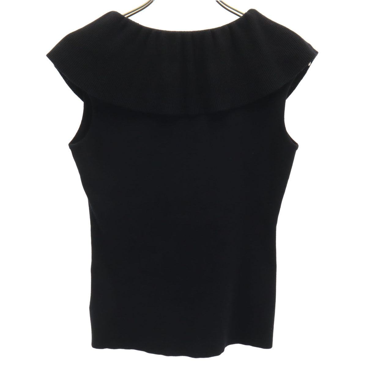 FOXEY フォクシー 28689-KSTFF125NM-2 ノースリーブ Vネック カットソー 38 ブラック レディース