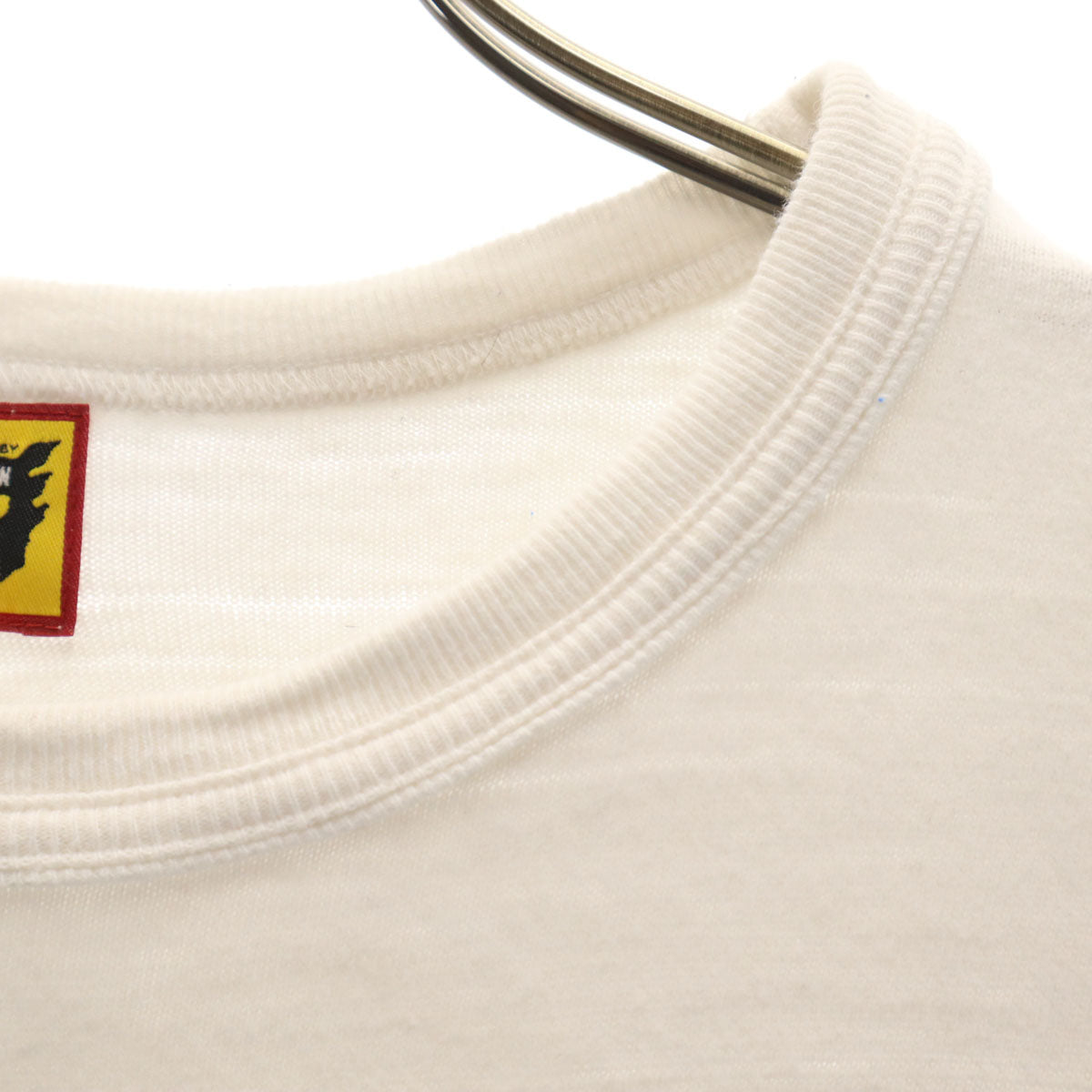 HUMAN MADE ヒューマンメイド 日本製 バック 鳥 プリント 半袖 Tシャツ S オフホワイト ポケT メンズ